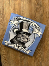 Load image into Gallery viewer, Carolina Blue Punxsutawney Phil Top Hat Crew