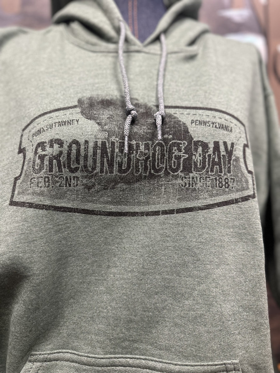 Heather Green Punxsutawney Phil Hoodie – Punxsutawney Groundhog Club