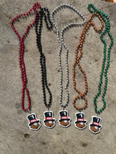 Load image into Gallery viewer, Punxsutawney Phil Mardi Gras Beads