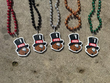 Load image into Gallery viewer, Punxsutawney Phil Mardi Gras Beads