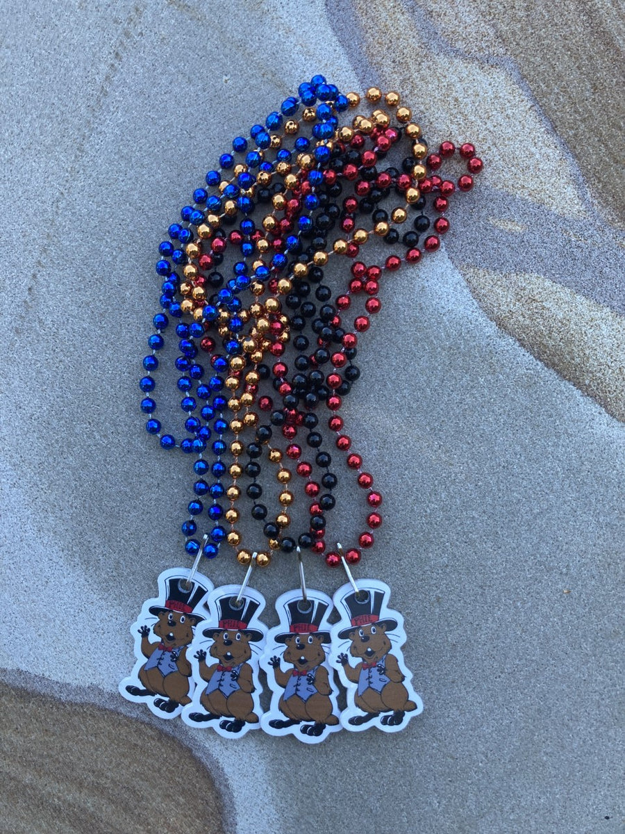 Phil's Mardi Gras Beads Punxsutawney Groundhog Club