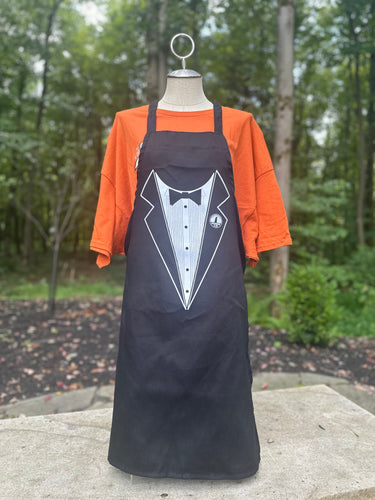 Black Tuxedo Apron – Groundhog Club Edition