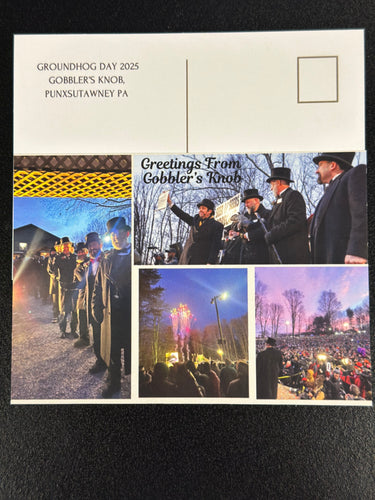 Groundhog Day 2025, Gobbler's Knob Postcard
