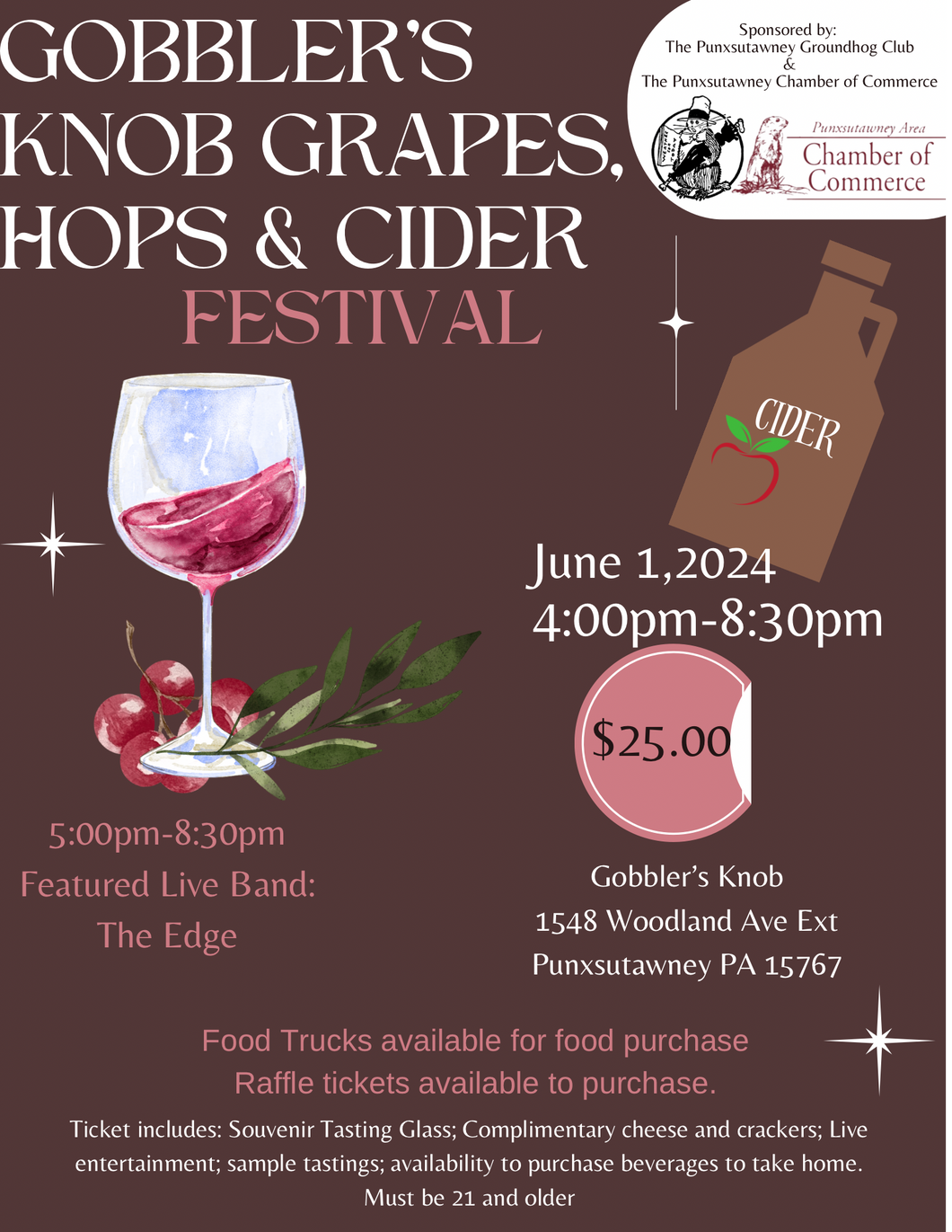 Gobbler’s Knob Grapes, Hops & Cider Festival 2024