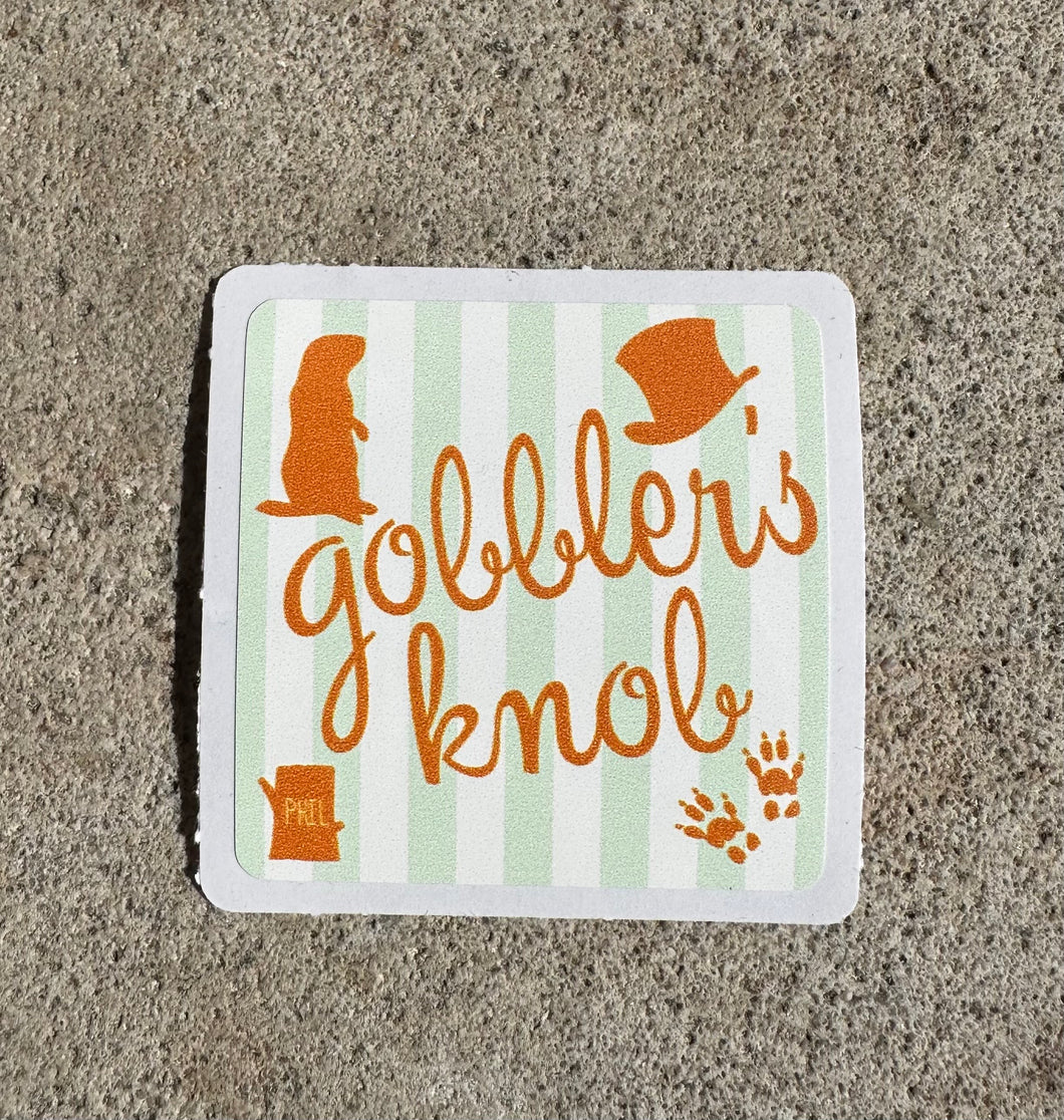 Gobbler's Knob Keepsake Sticker