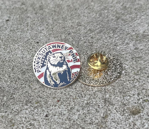 Punxsutawney Phil Americana Pin