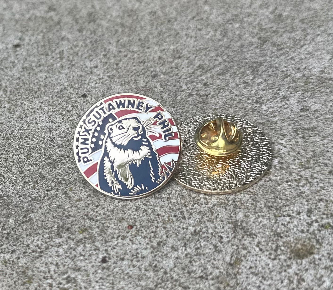 Punxsutawney Phil Americana Pin