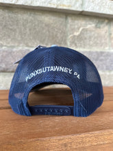 Load image into Gallery viewer, Punxsutawney Phil Navy Silhouette Trucker Hat