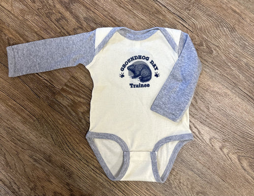 Natural and Grey Trainee Onesie