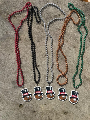 Punxsutawney Phil Mardi Gras Beads