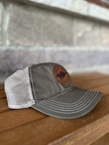 Gobbler's Knob Leather Patch Olive Hat