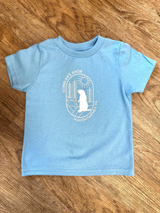 Toddler Short Sleeve Blue Bubble Shirt