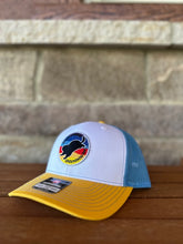 Load image into Gallery viewer, Tri-colored Groundhog Day Patch Trucker Hat