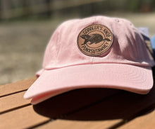 Load image into Gallery viewer, Ladies Pink Leather Patch Hat