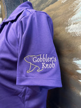 Load image into Gallery viewer, Ladies Purple Gobbler&#39;s Knob Golf Polo