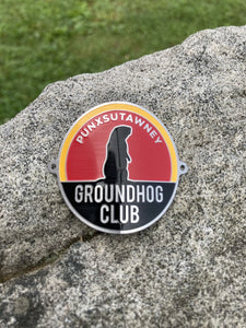 Punxsutawney Groundhog Club Walking Stick Medallion