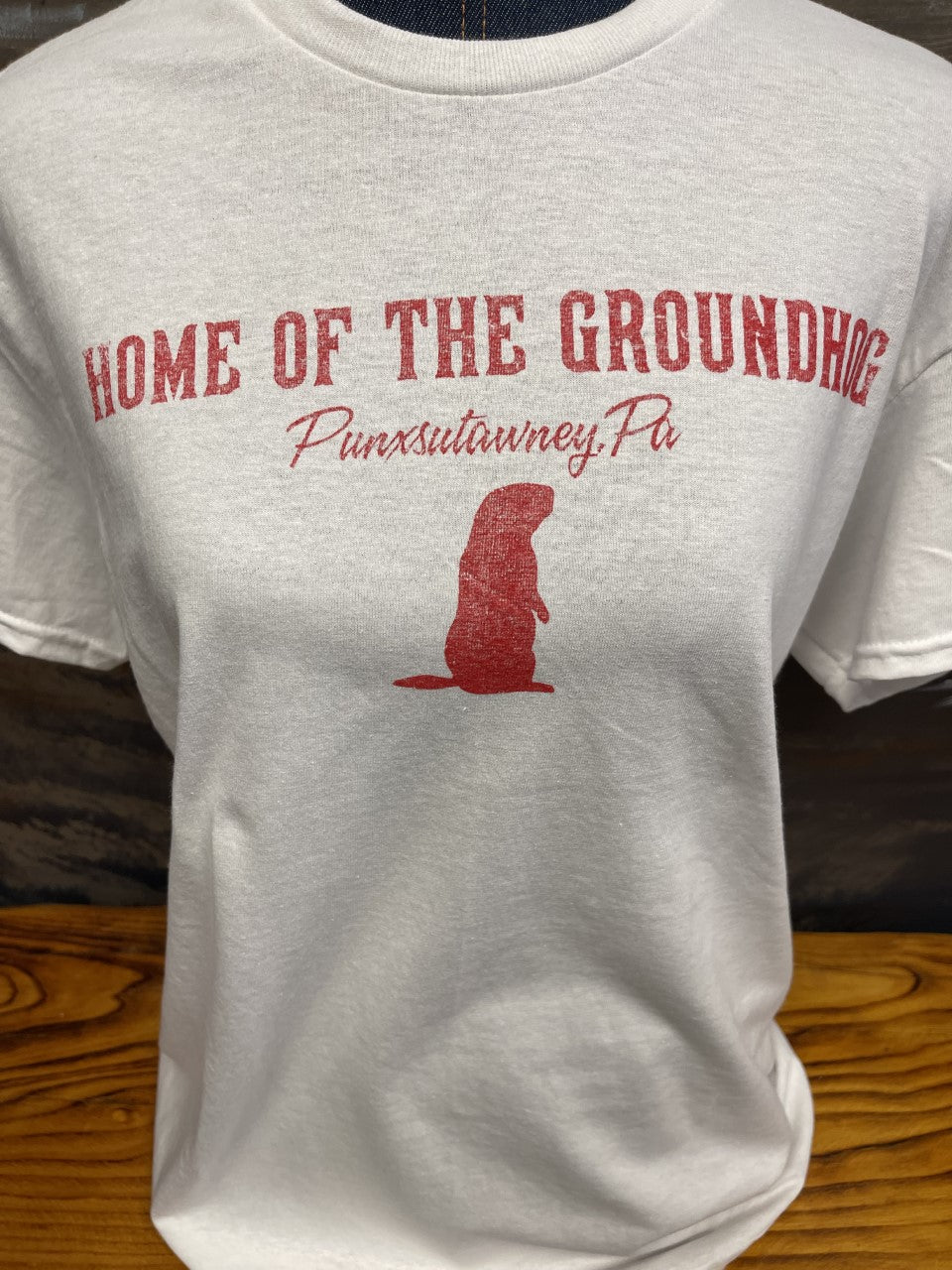 Home of the Groundhog White T shirt
